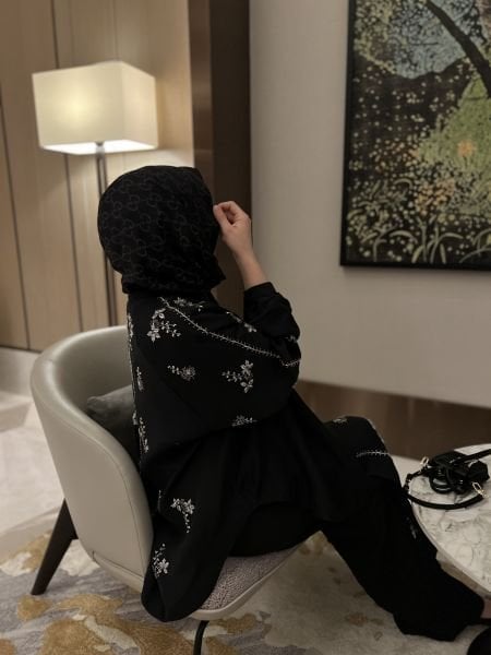 İşlemeli Kimono Siyah ÖN SİPARİŞ