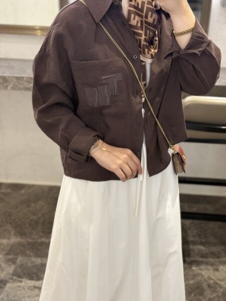 Tw*ist gömlek kahve