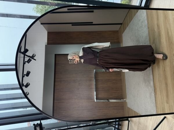 Balon Elbise / KAHVE