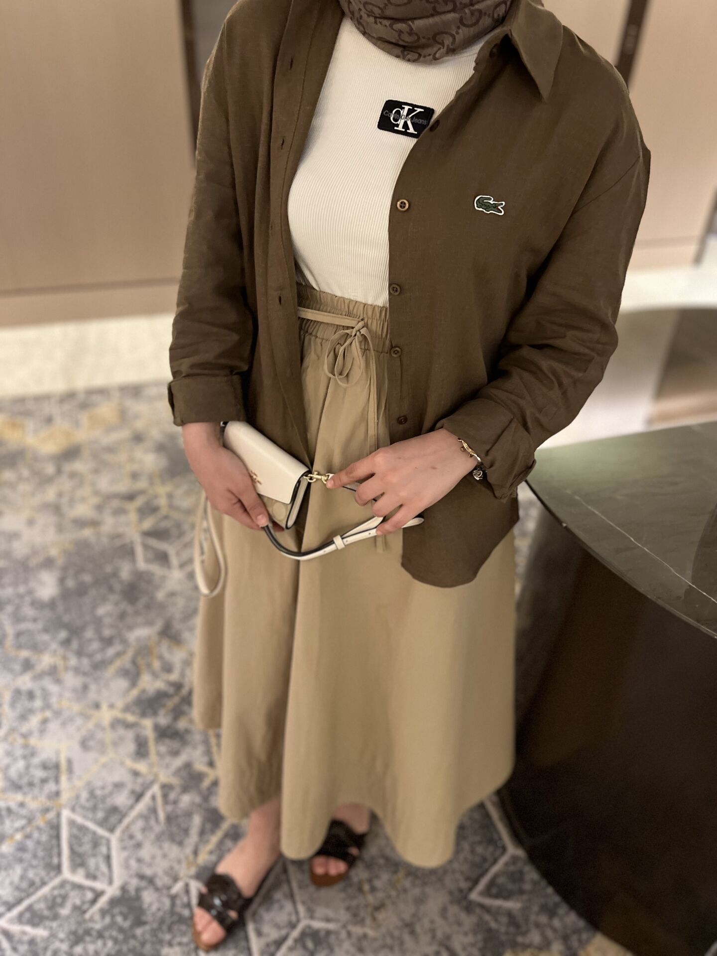 Lacos Keten Gömlek Kahverengi