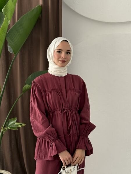 Bağlamalı Modal Takım / BORDO