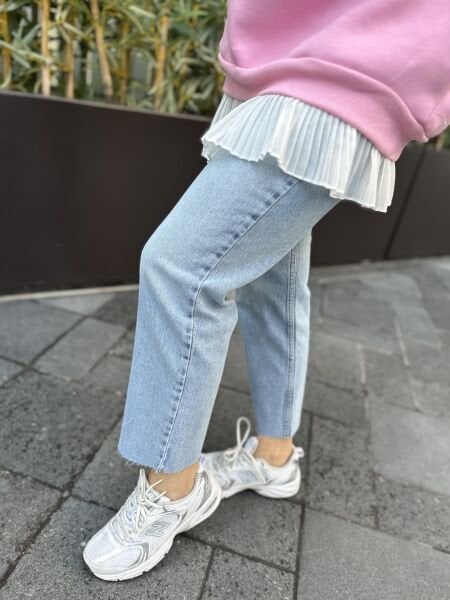 Zara model kesik paça pantolon