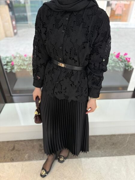 İpkyl Brode gömlek siyah