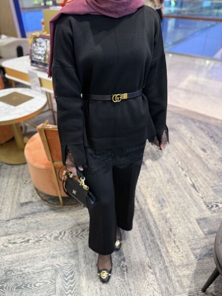 Kazak / Dantel detaylı