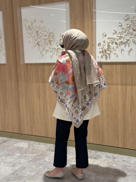 Blazer ceket Ekru