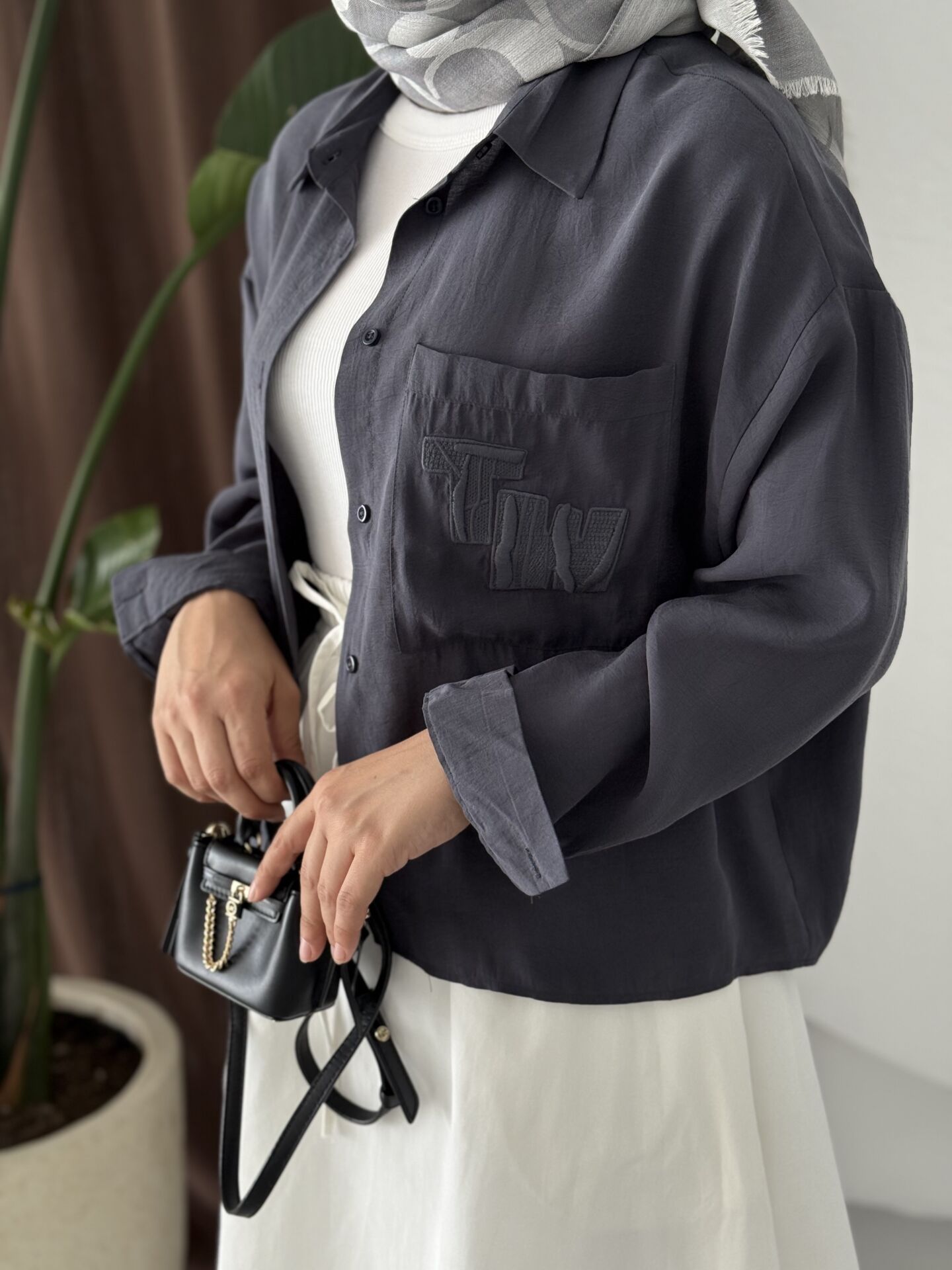 Tw*ist Gömlek Antrasit