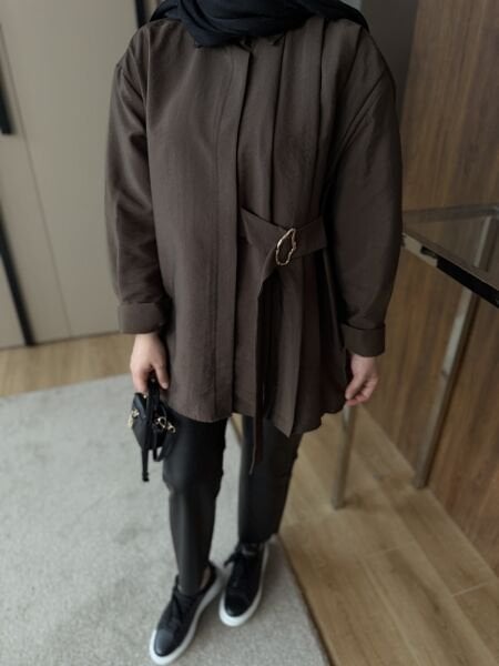 Lily Gömlek Kahverengi