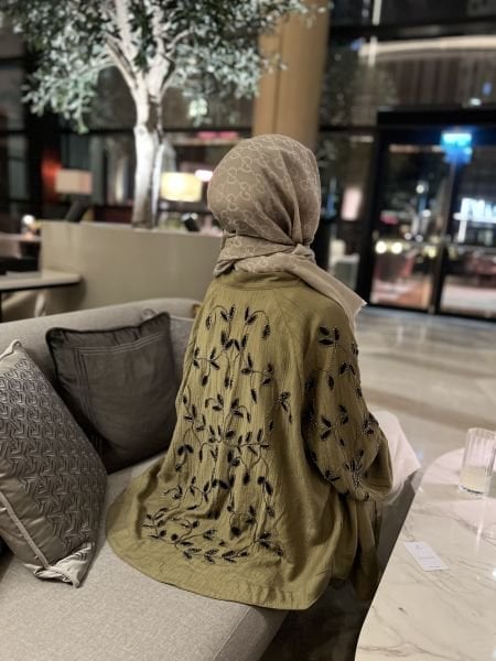 Lerry İşlemeli Kimono Yeşil