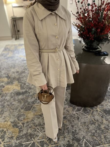 Lena Takım Bej