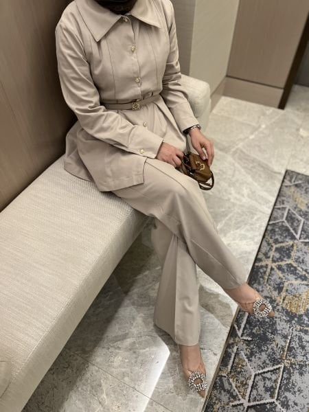 Lena Takım Bej