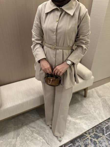 Lena Takım Bej