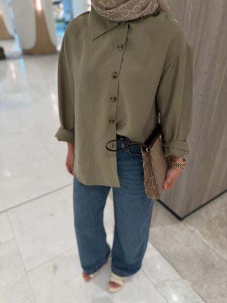 Tensel Gömlek Olive