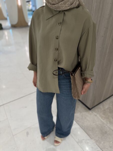 Tensel Gömlek Olive
