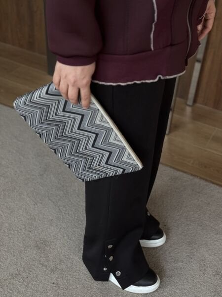 Fırfır Detaylı Hırka BORDO