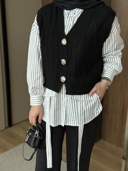 Tw*st Süveter Detaylı Gömlek