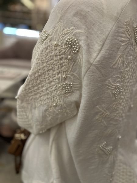 İncili Kimono Keten
