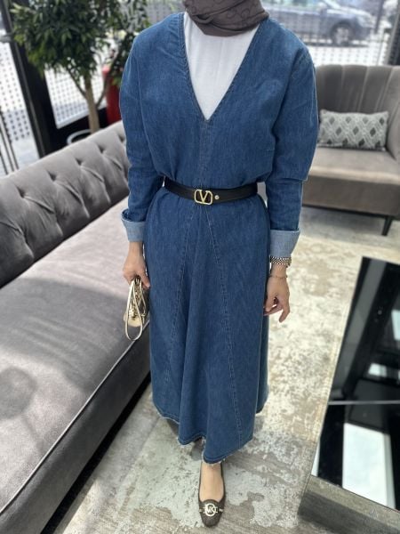 Zara Model Denım Elbise