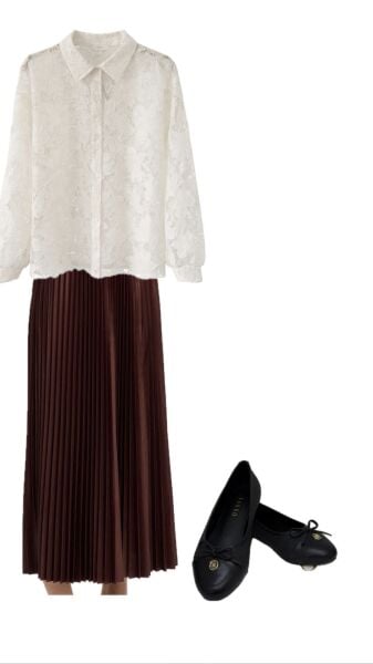 Dantel Gömlek Beyaz