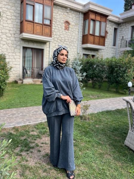 Mevsimli eşofman takımı antrasit