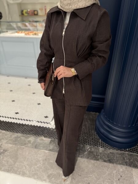 Lena Takım Kahverengi