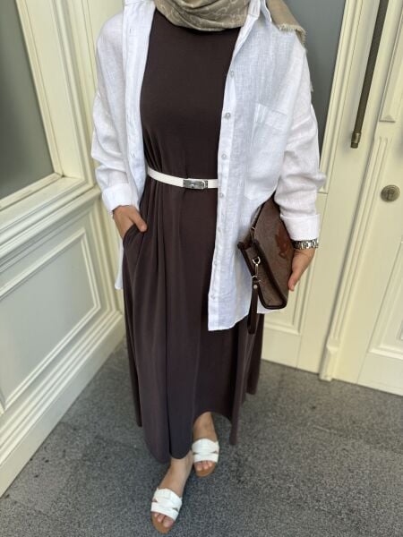 Massim* Elbise Kahverengi