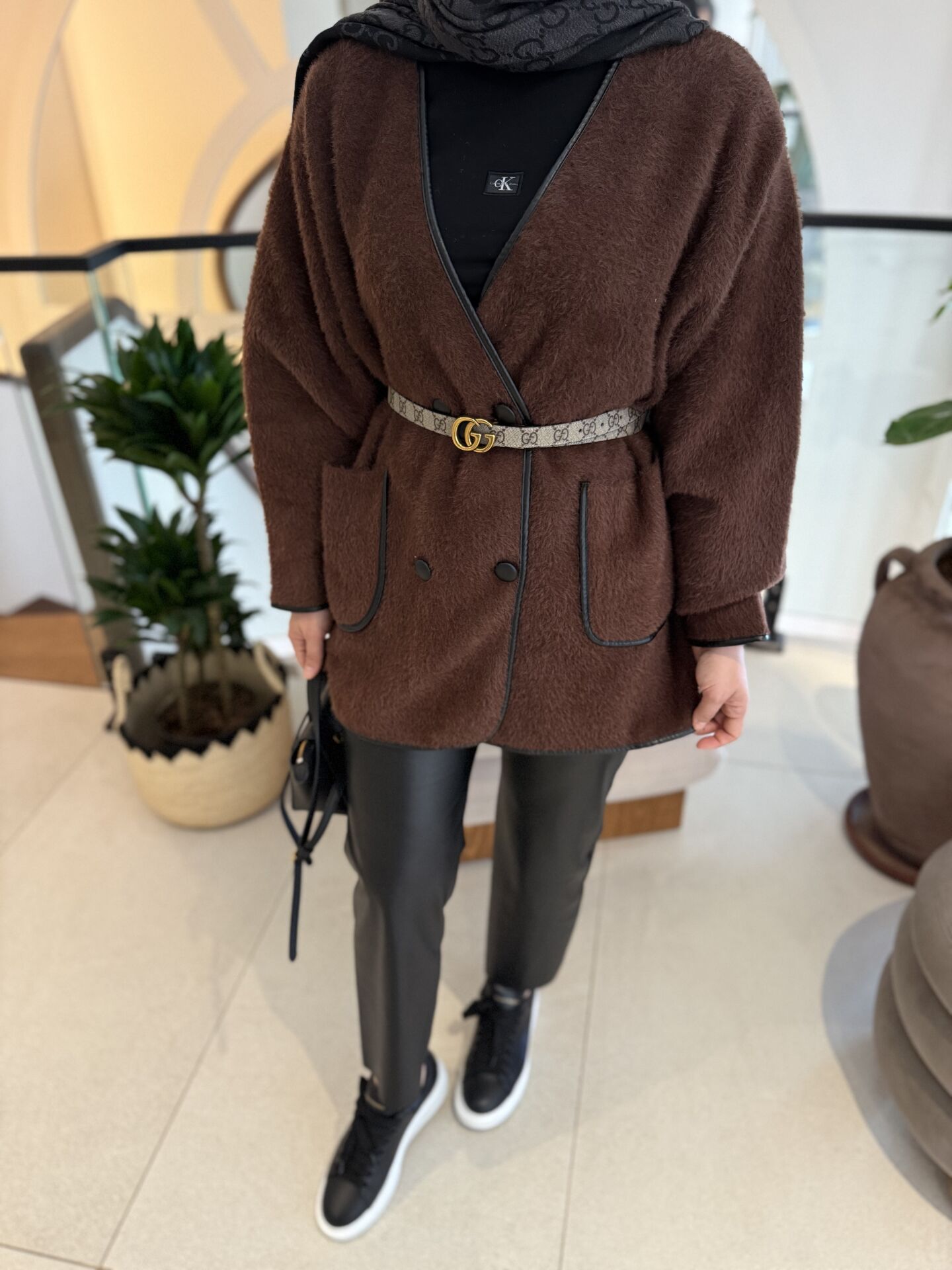 Pera Angora Hırka / kahve