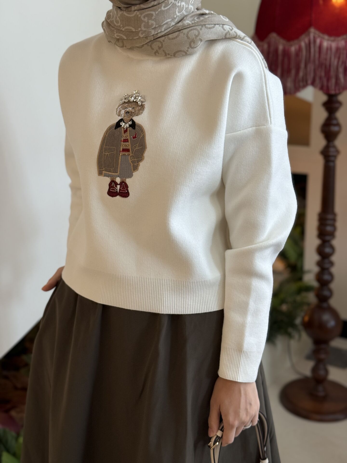 Nakış / Krem Kazak