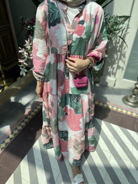 Batik elbise pembe