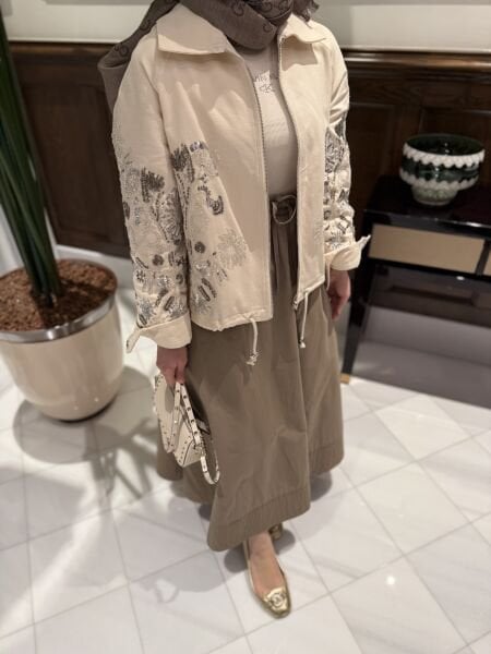 İşlemeli / CEKET KREM