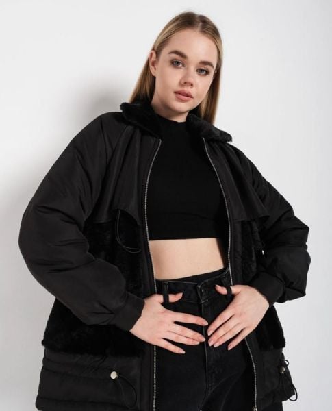 Hera kürk detaylı mont / ÖN SİPARİŞ