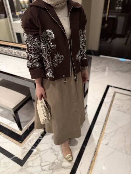 İşlemeli / CEKET KAHVE