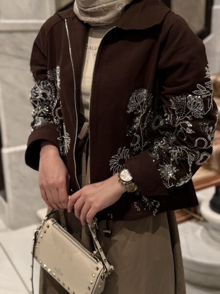 İşlemeli / CEKET KAHVE