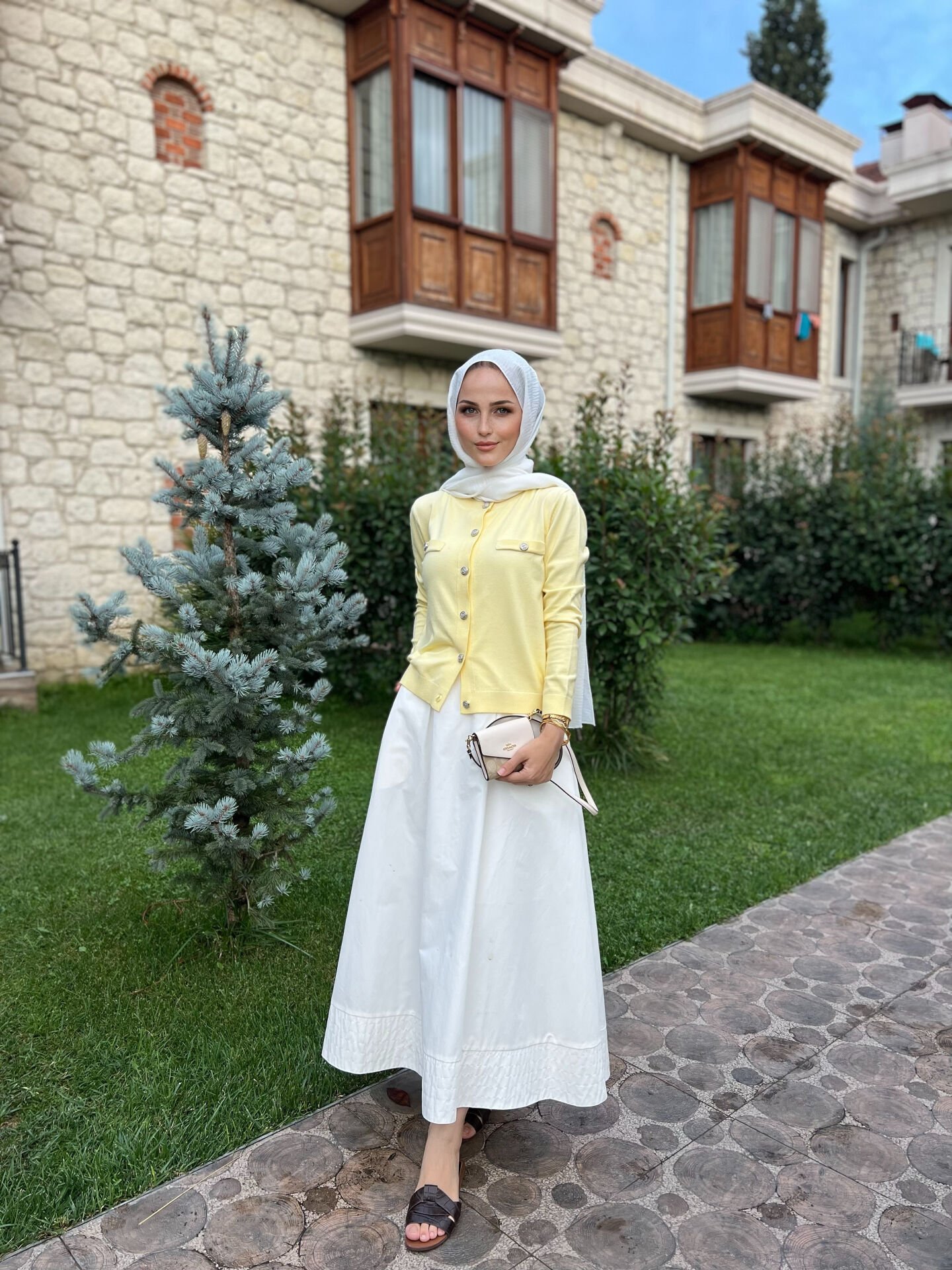 Merserize Triko Hırka SARI