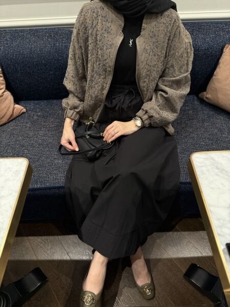 İthal işlemeli ceket haki