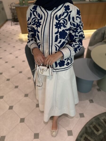 Nakış Ceket Mavi