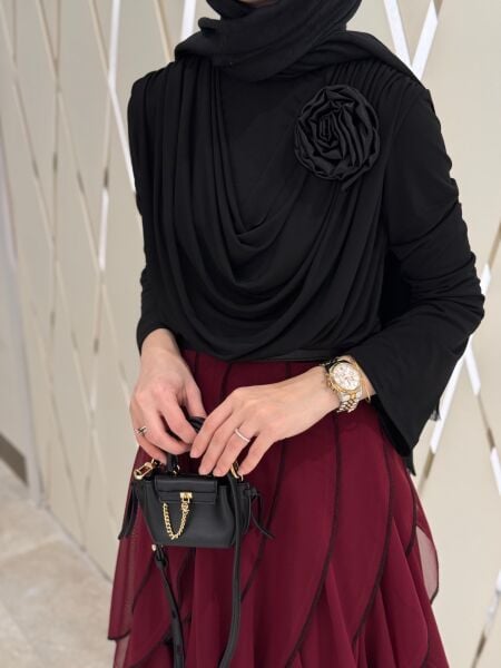 Tütü etekli takım bordo