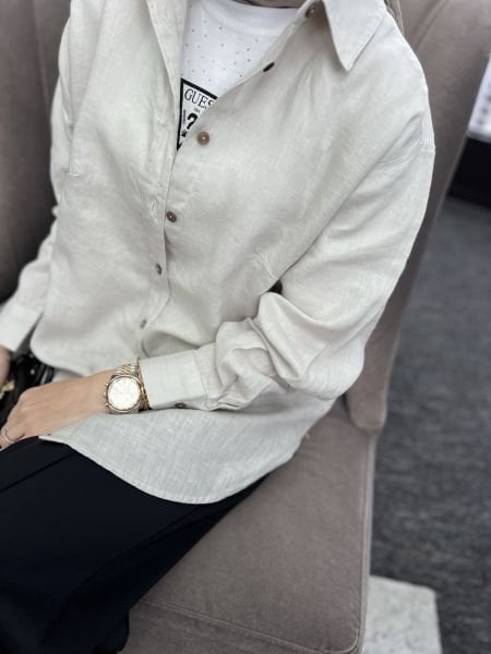 Zara Model Keten Gömlek
