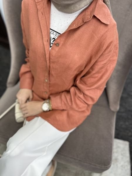 Zara Model Keten Gömlek