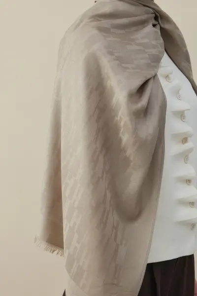 H desen kaşmir ipek şal