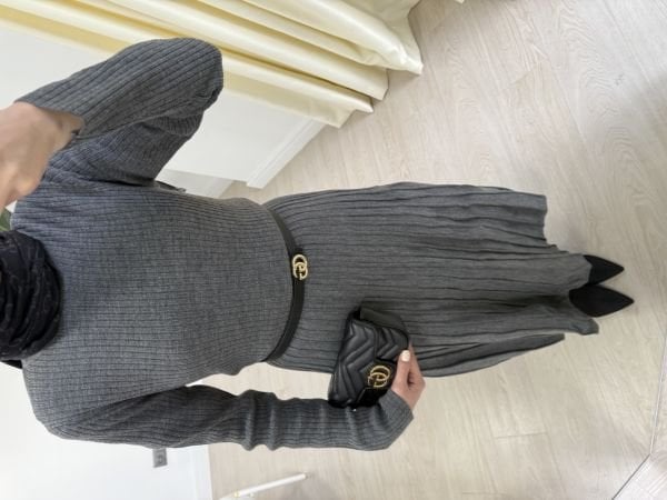 TRİKO ELBİSE ANTRASİT