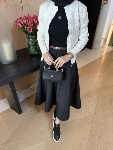 Bym parçalı etek / SİYAH - ÖN SİPARİŞ