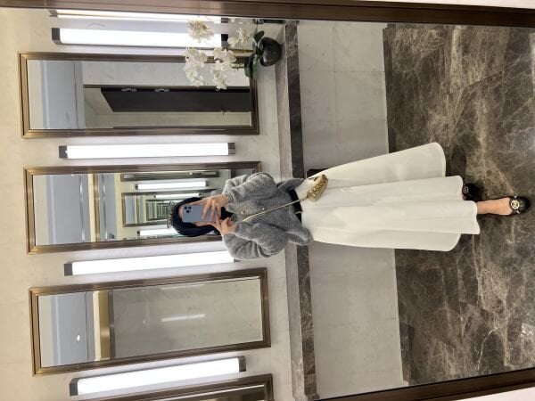 Lara Krep Parçalı Etek