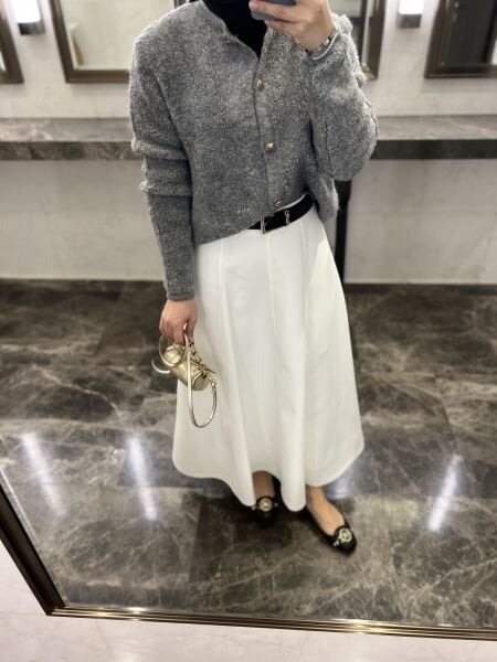 Lara Krep Parçalı Etek