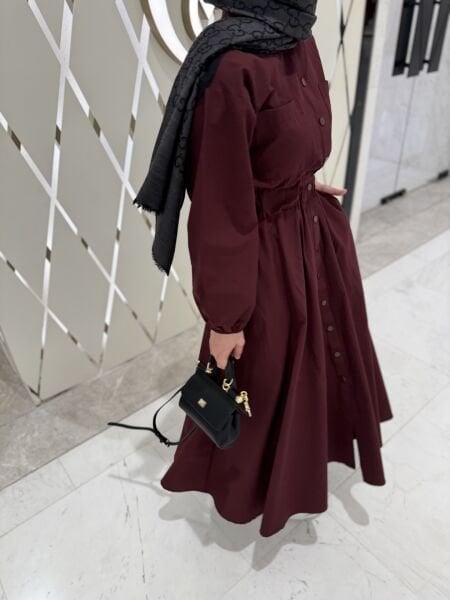 Bym elbise bordo