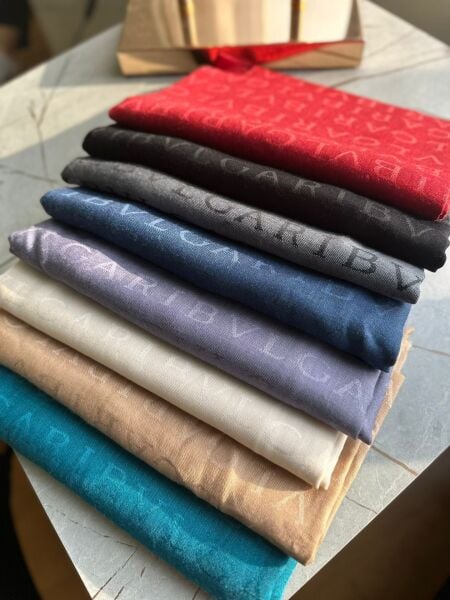 Bvlgari yün ipek şal