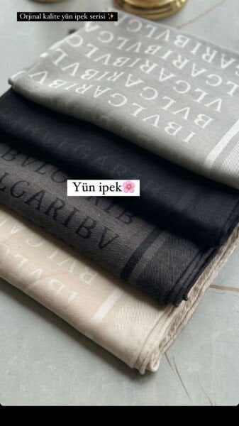 Bvlgari yün ipek şal