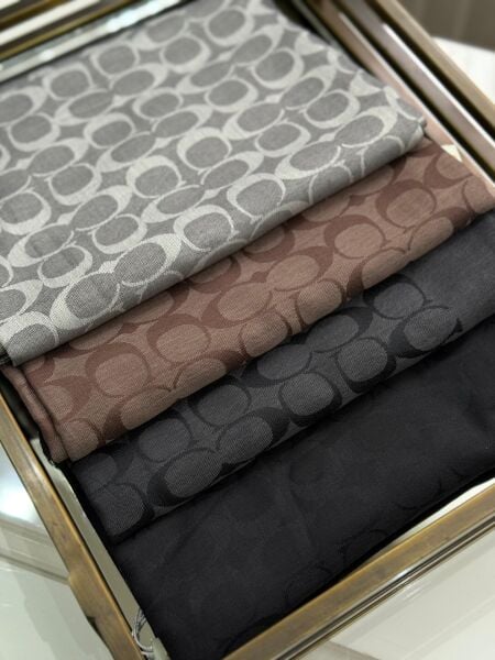 Coach yün pamuk şal