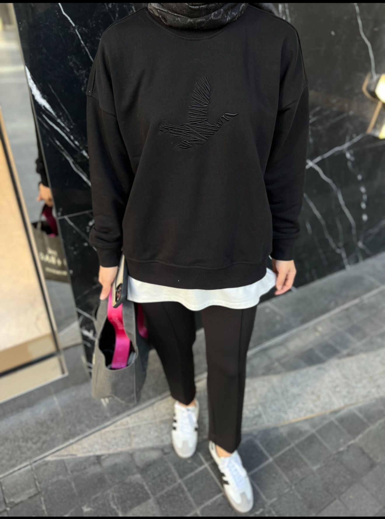 Sweatshirt Siyah B*M