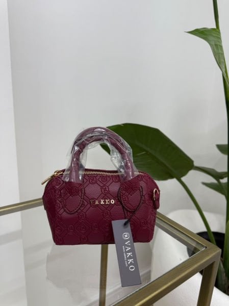 Vakko Mini Çanta bordo