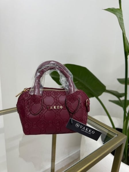 Vakko Mini Çanta bordo